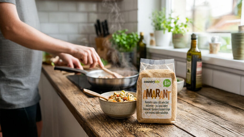 Vaření amarantu v kuchyni – bezlepková příloha připravovaná na pánvi